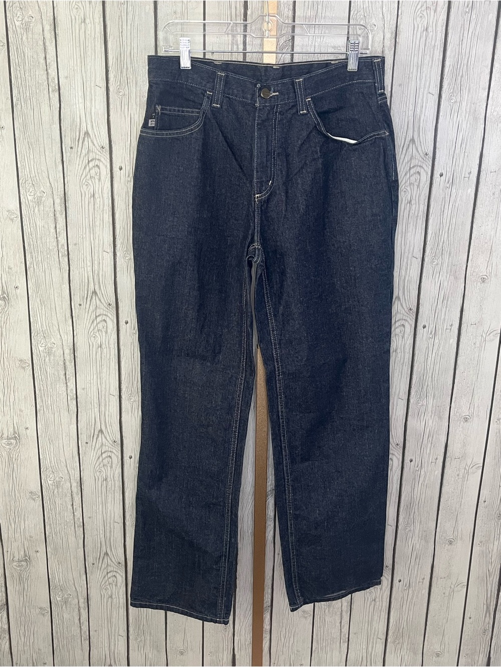 Carhartt FR Work Jeans 32x32 Flame Resistant dark blue Denim Pants CAT2 NFPA2112